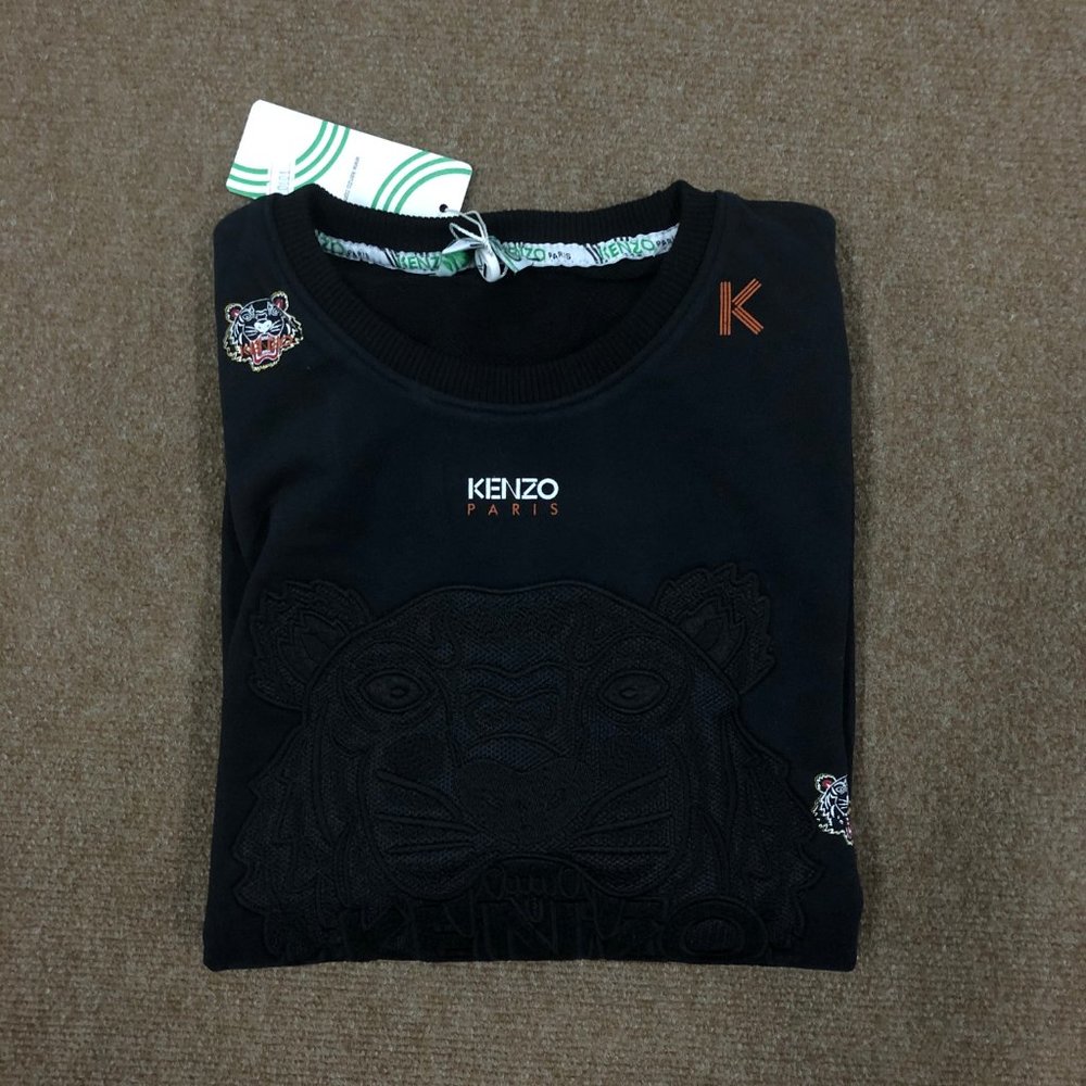 Kenzo Women Dark Navy Sweatshirt M